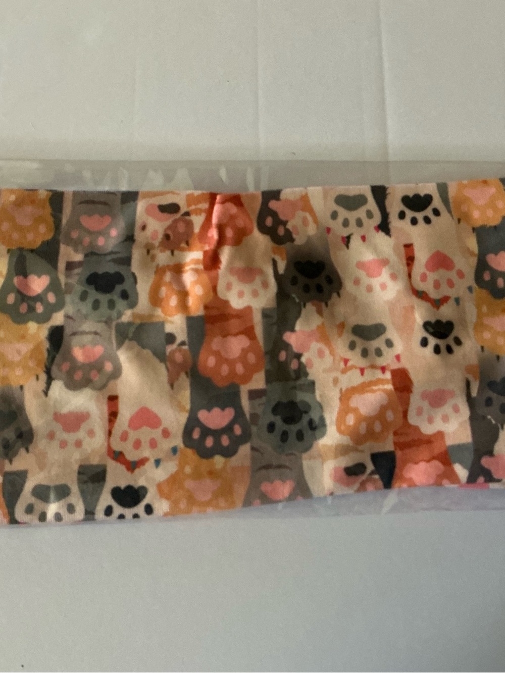 Cute Cat Paw Pattern Pet Headband - Pink, Orange, Gray